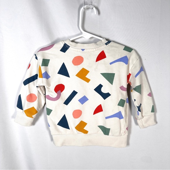 Hanna Andersson Kids Sweatshirt Cotton Abstract Geometric Print Unisex 18-24m - Picture 10 of 10